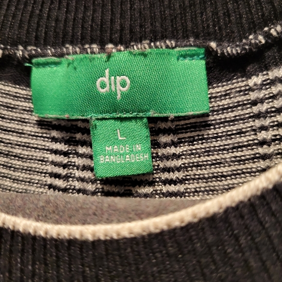 Dip white/black crew neck sweater size L - Picture 6 of 9